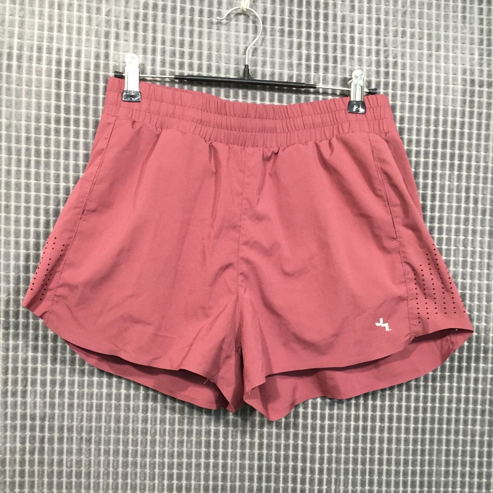 JoyLab Womens Mauve Pink Laser Cut Running Shorts Small Athletic Gym Workout